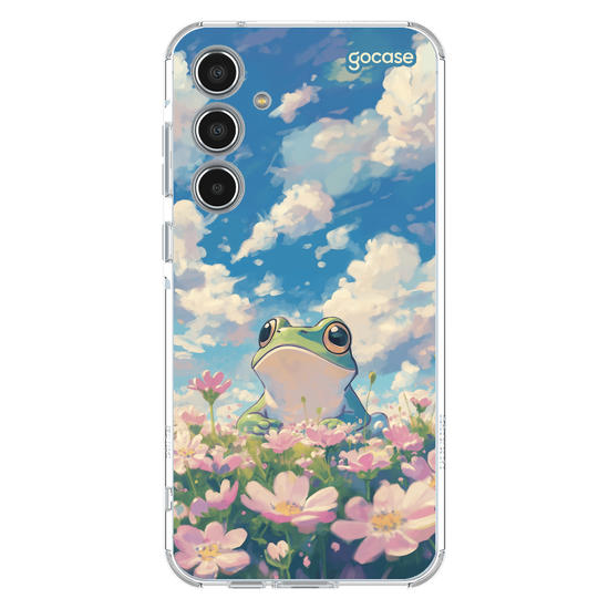 Capinha para celular  Cute Frog Flowers