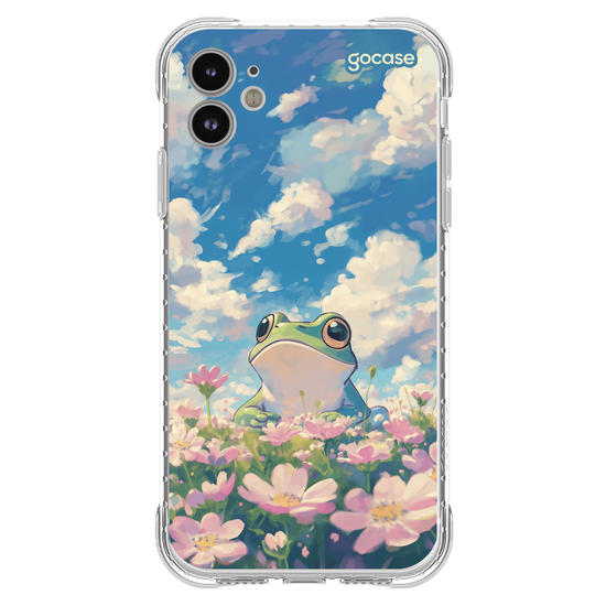 Capinha para celular  Cute Frog Flowers