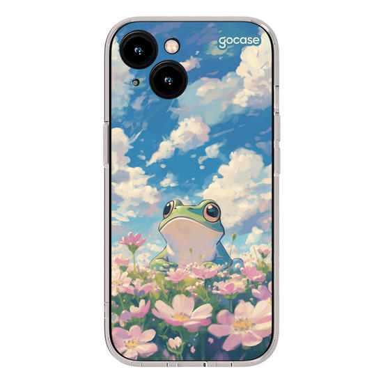 Capinha para celular  Cute Frog Flowers