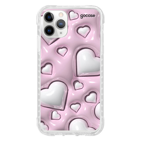 Capinha para celular  Cute Glossy Hearts