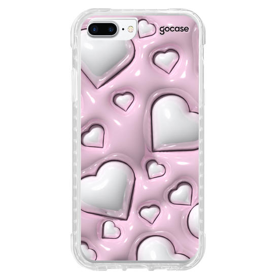 Capinha para celular  Cute Glossy Hearts