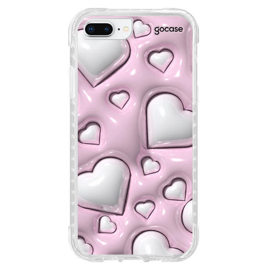 Capinha para celular  Cute Glossy Hearts