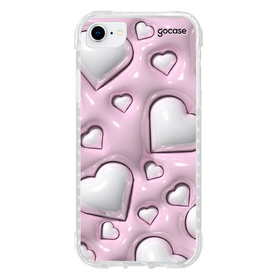 Capinha para celular  Cute Glossy Hearts