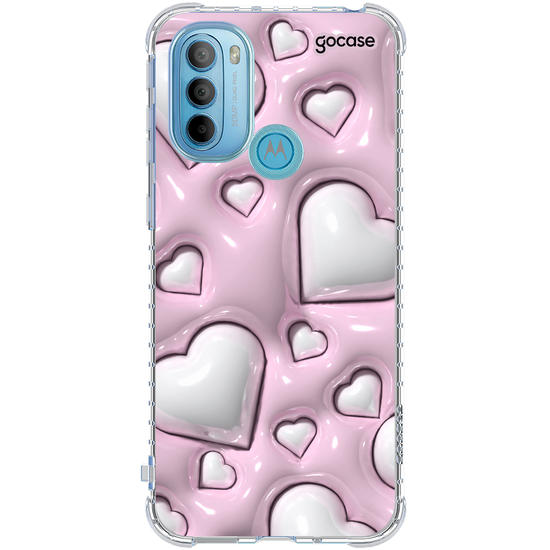 Capinha para celular  Cute Glossy Hearts