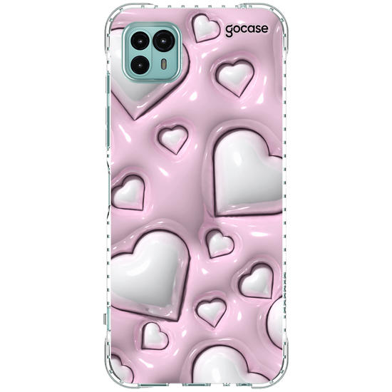 Capinha para celular  Cute Glossy Hearts