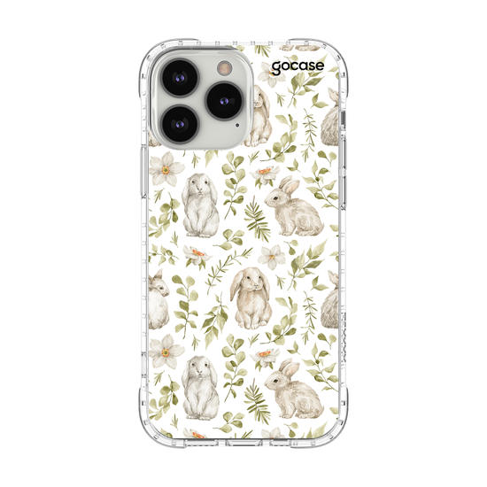 Capinha para celular Coelhos e raminhos