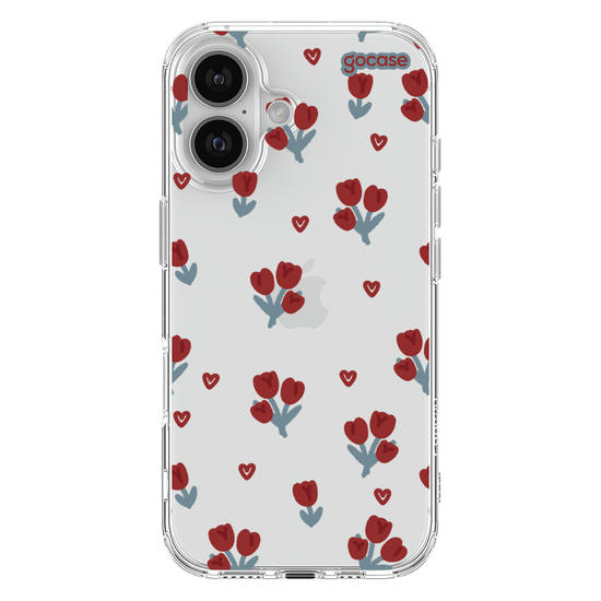 Capinha para celular  Cute Red Tulips