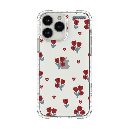 Capinha para celular  Cute Red Tulips