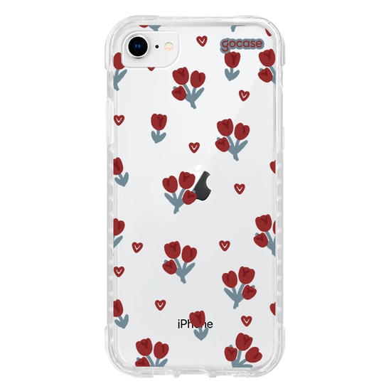 Capinha para celular  Cute Red Tulips