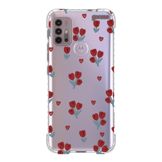 Capinha para celular  Cute Red Tulips