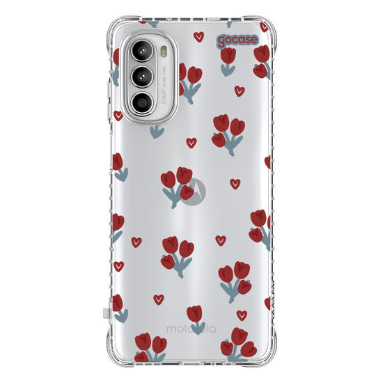 Capinha para celular  Cute Red Tulips