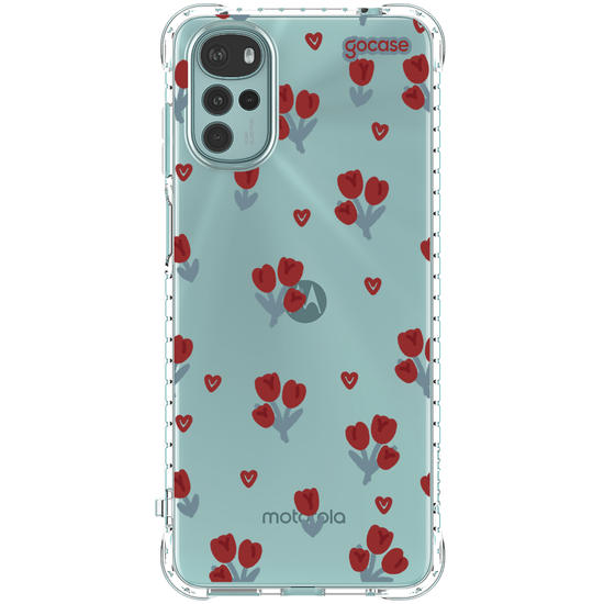 Capinha para celular  Cute Red Tulips
