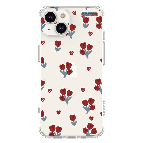 Capinha para celular  Cute Red Tulips