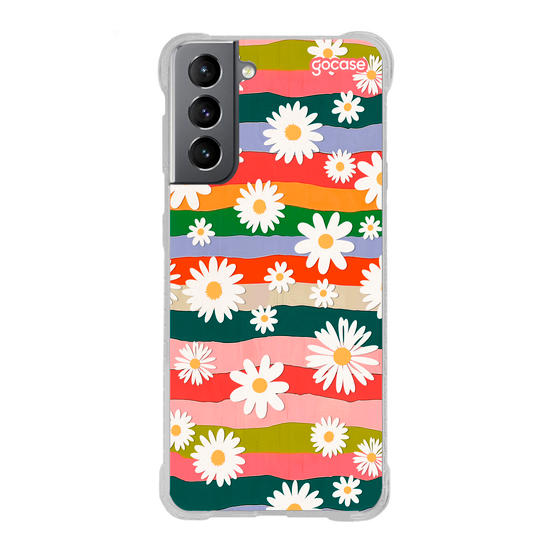 Capinha para celular  Margaridas e Cores