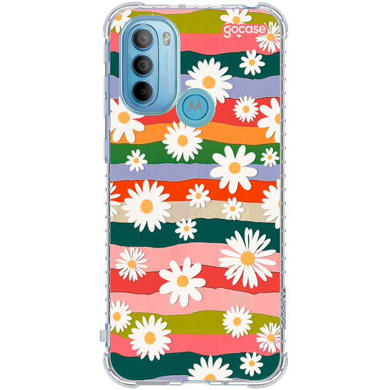 Capinha para celular  Margaridas e Cores