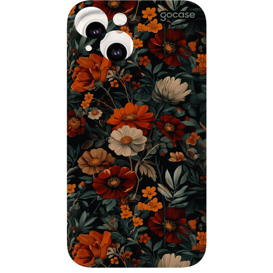 Capinha para celular  Dark Floral Pattern