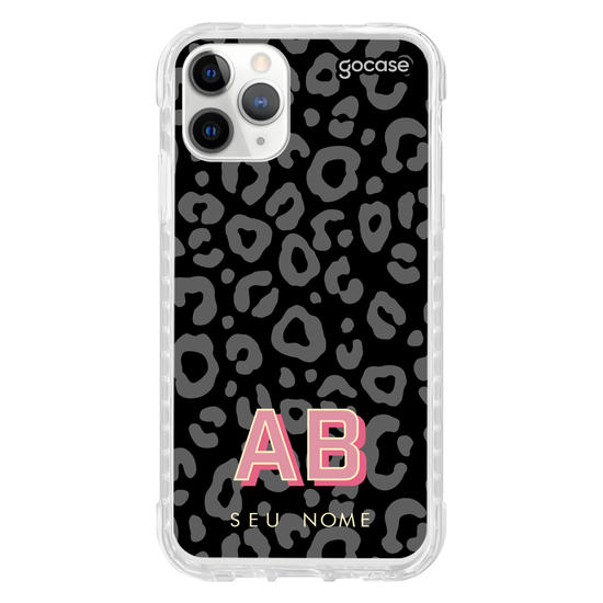 Capinha para celular Dark Leopard Print