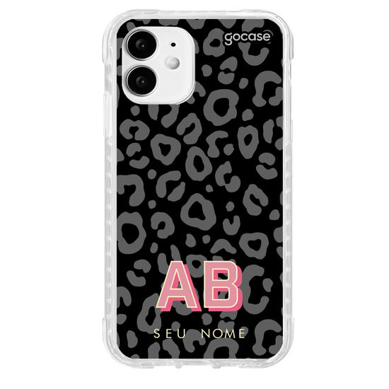 Capinha para celular Dark Leopard Print