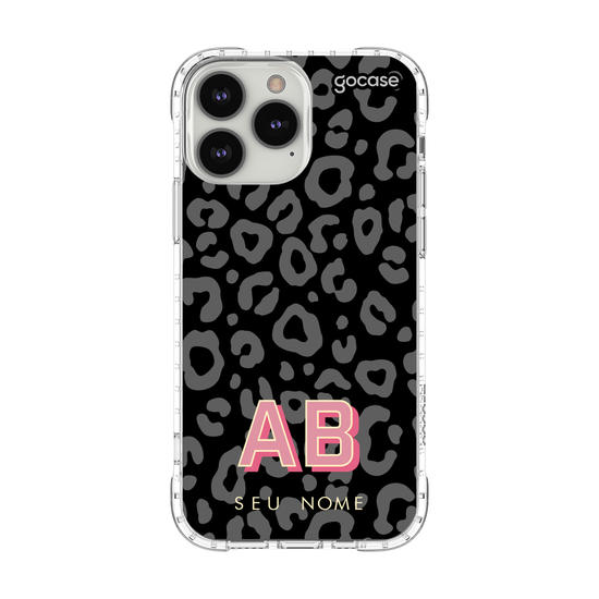 Capinha para celular Dark Leopard Print