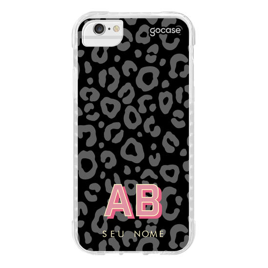 Capinha para celular Dark Leopard Print