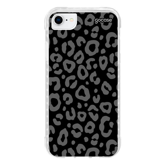 Capinha para celular Dark Leopard Print