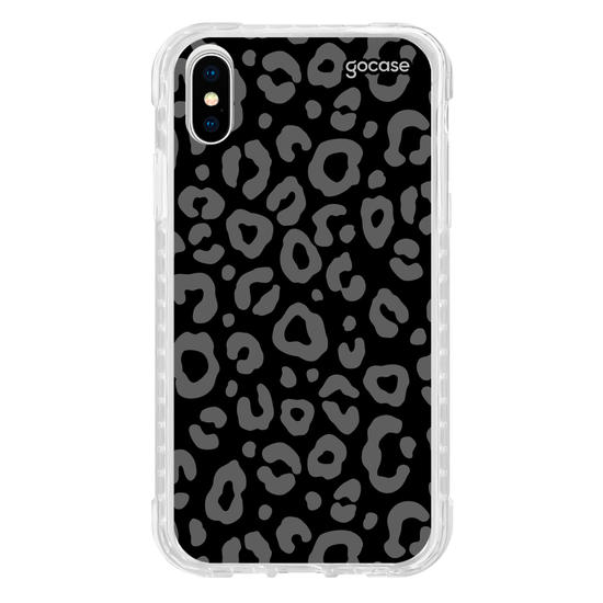 Capinha para celular Dark Leopard Print