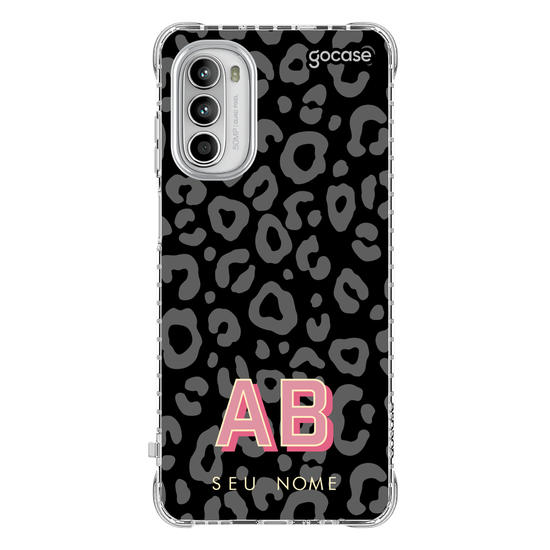 Capinha para celular Dark Leopard Print