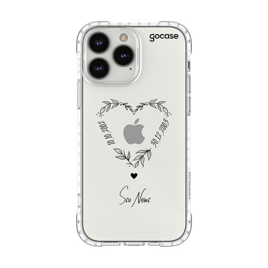 Capinha para celular Data em Ramos de Coração