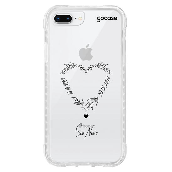 Capinha para celular Data em Ramos de Coração