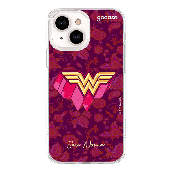 Capinha para celular Mulher Maravilha - Símbolo Floral