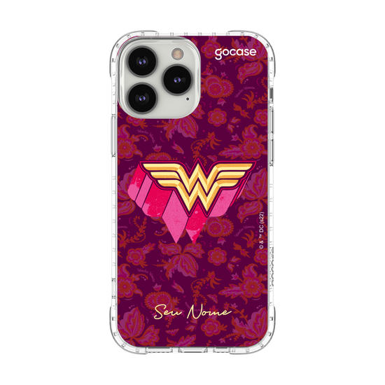 Capinha para celular Mulher Maravilha - Símbolo Floral