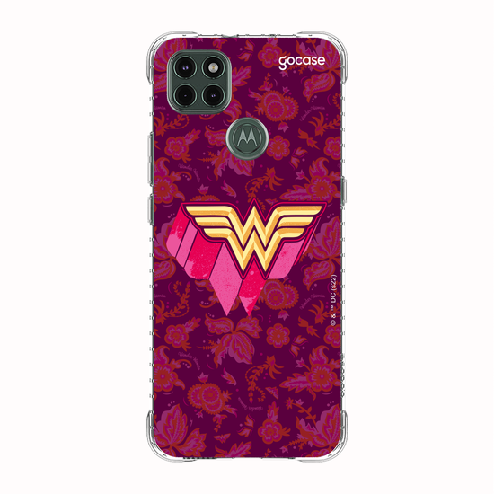 Capinha para celular Mulher Maravilha - Símbolo Floral