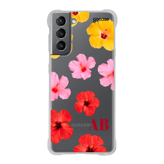 Capinha para celular  Degradê de Hibíscos