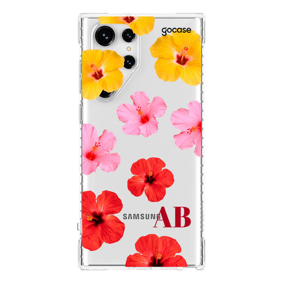 Capinha para celular  Degradê de Hibíscos