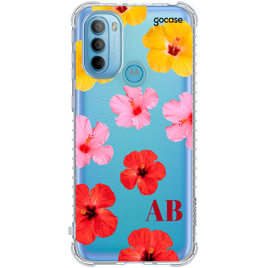 Capinha para celular  Degradê de Hibíscos