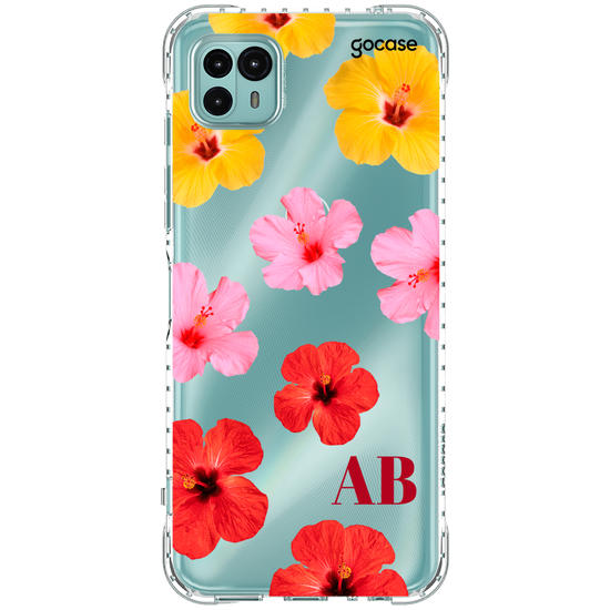 Capinha para celular  Degradê de Hibíscos