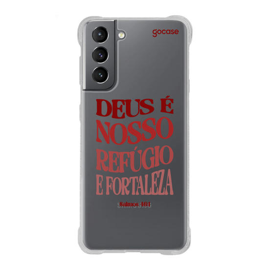 Capinha para celular  Deus É Nosso Refúgio e Fortaleza