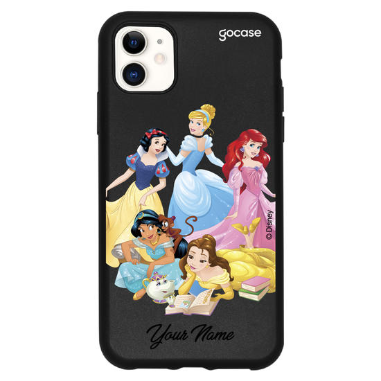 Color Black - Disney - Encontro de Princesas Personalizável Phone Case