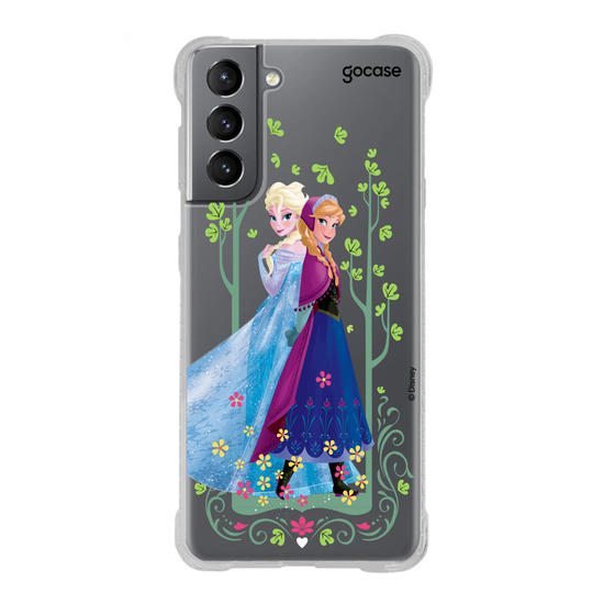 Capinha para celular Disney - Frozen - Irmãs no Jardim