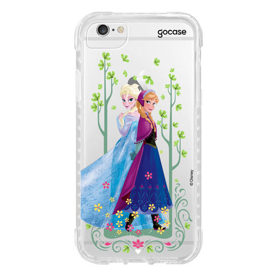 Capinha para celular Disney - Frozen - Irmãs no Jardim