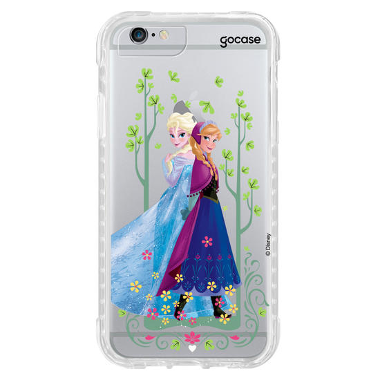 Capinha para celular Disney - Frozen - Irmãs no Jardim