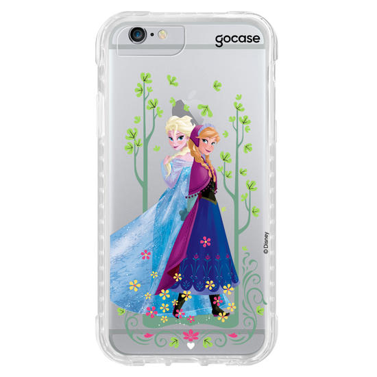 Capinha para celular Disney - Frozen - Irmãs no Jardim