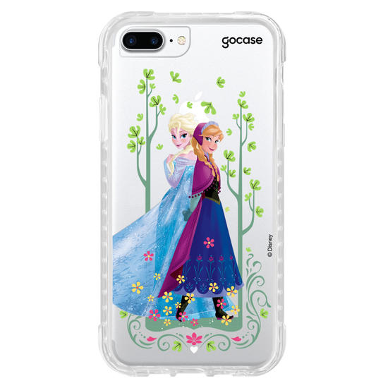Capinha para celular Disney - Frozen - Irmãs no Jardim