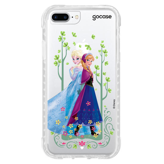 Capinha para celular Disney - Frozen - Irmãs no Jardim