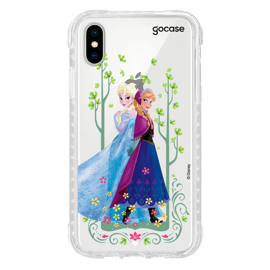 Capinha para celular Disney - Frozen - Irmãs no Jardim