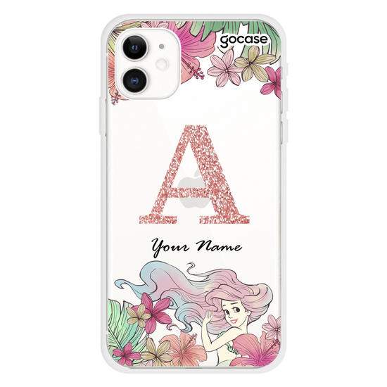 Disney - Inicial Glitter Ariel Phone Case