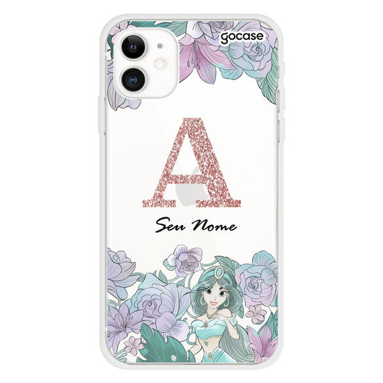 Disney - Inicial Glitter Jasmine Phone Case
