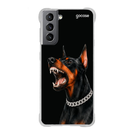 Capinha para celular  Dobermann Bling