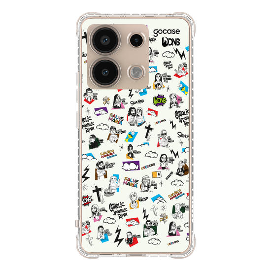Capinha para celular  Use Dons - Santos Cartoon