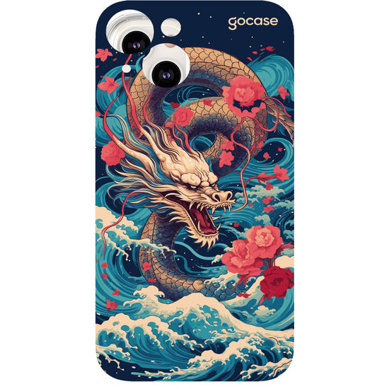 Capinha para celular  Dragão Oriental - Mares